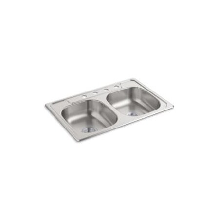 Sterling Middleton 33X22X6 Dbl Basin Sink 14633-4F-NA